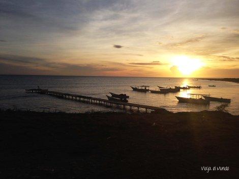 De La Restinga a Macanao y de ahí, a Punta Arenas Atardecer desde Punta Arenas