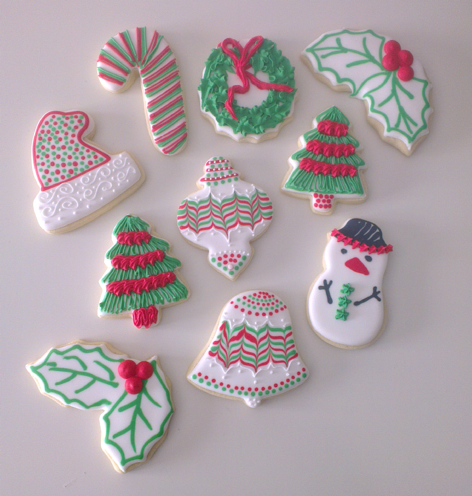 galletas decoradas con glasa real para navidad