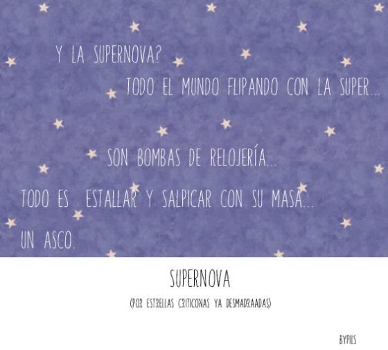 Con este post, me voy a estrellar… supernova
