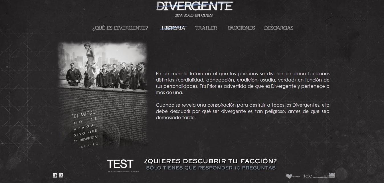 La película DIVERGENTE ya tiene web oficial en español