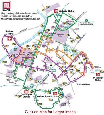 Metro shuttle en Manchester Metro shuttle en Manchester