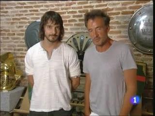 David Janer con Francis Lorenzo en Telediario 2 TVE1...