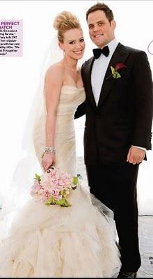 Y el vestido de novia de Hilary Duff era un diseño de... Vera Wang!