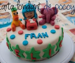Tarta fondant de Pocoyó pocoyo01