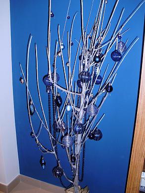 Decoración de Navidad en color azul Decoración de Navidad en color azul