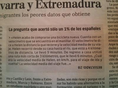 PISA y la pregunta que solo el 1% de españoles supo responder PISA y la pregunta que solo el 1% de españoles supo responder