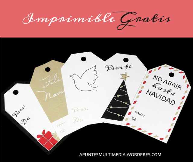 CUMPLEBLOG + ETIQUETAS NAVIDEÑAS GRATIS Etiquetas navideñas gratis