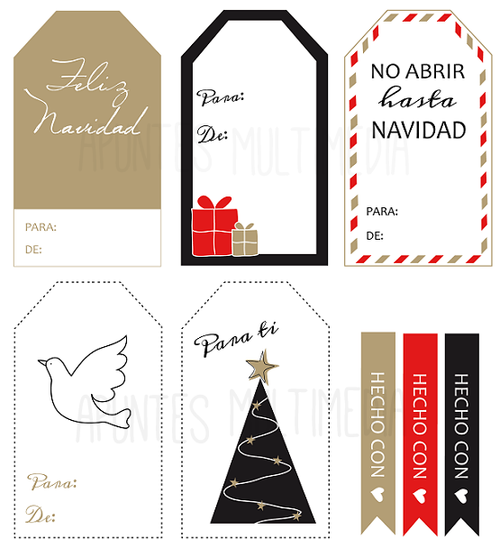 CUMPLEBLOG + ETIQUETAS NAVIDEÑAS GRATIS Etiquetas navideñas gratis