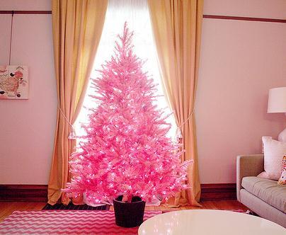 Lindos árboles de navidad color rosa Lindos árboles de navidad color rosa