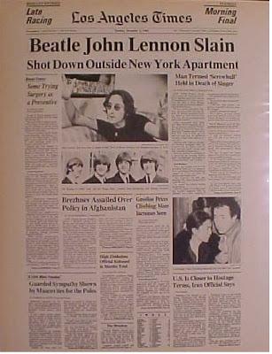 Hoy se cumplen 33 años de la muerte de John Lennon