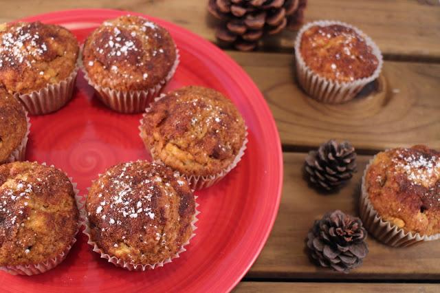 Muffins de manzana y nueces Muffins de manzana y nueces