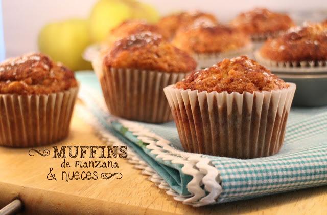 Muffins de manzana y nueces Muffins de manzana y nueces