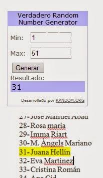 Resultado del sorteo del molde de Navidad Resultado del sorteo del molde de Navidad
