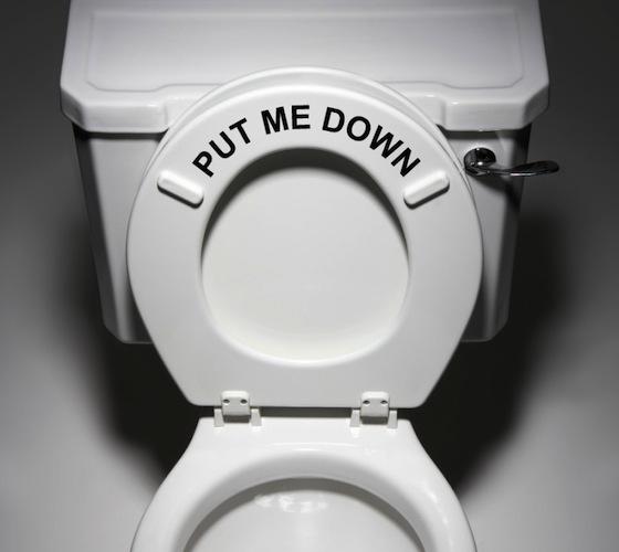 HORA DE REGALAR: Lo más friki de The Gadget Flow! http://cdn.thegadgetflow.com/wp-content/uploads/2013/07/Put-Me-Down-Decal-Bathroom-Toilet-Seat.jpg