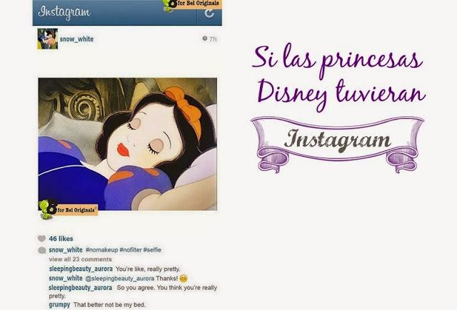 si las princesas Disney tuvieran Instagram...