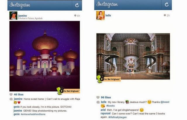 si las princesas Disney tuvieran Instagram... si las princesas Disney tuvieran Instagram...