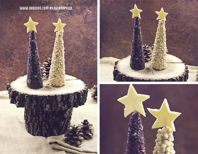 árbol navideño de chocolate árbol navidad chocolate
