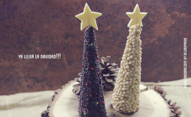 Abeto navideño de chocolate abeto dulce navidad