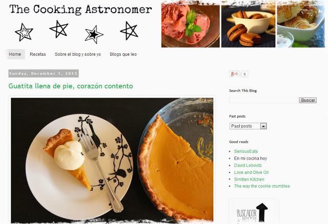 El blog del mes: The Cooking Astronomer