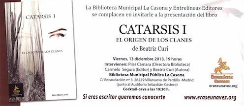 Presentación del libro de ficción juvenil ‘Catarsis I: El origen de los clanes’ Catarsis I el origen de los clanes