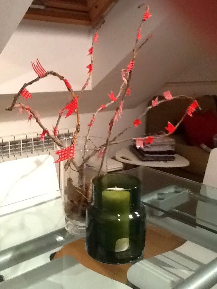 Decorando para Navidad: DIY con ramas y washitape Decorando para Navidad: DIY con ramas y washitape