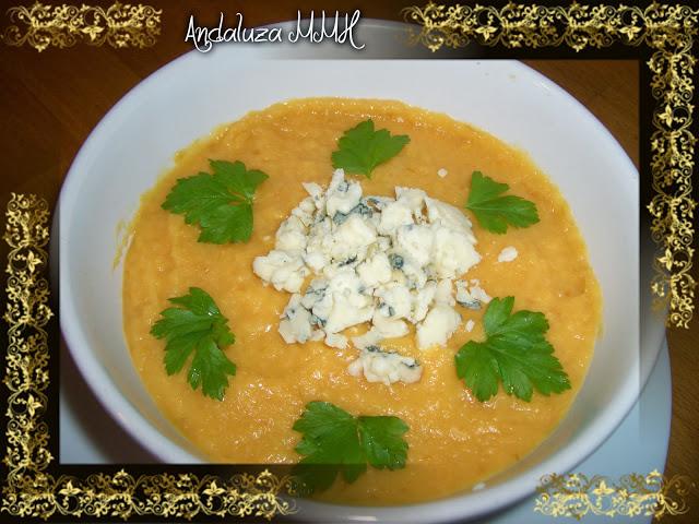Crema de Calabaza con Queso Azul Crema de Calabaza con Queso Azul