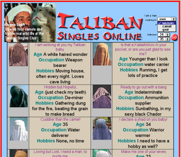 Taliban dating site joke, cameron diaz fully naked
