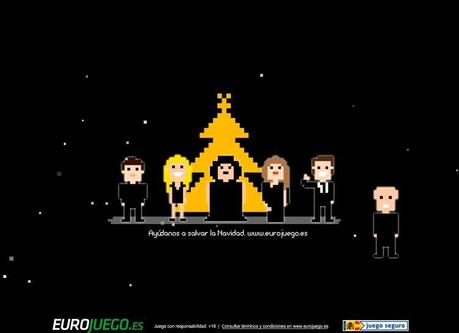 Juego online de la lotería de Navidad 2013 con el calvo de la navidad comiéndose a los cantantes