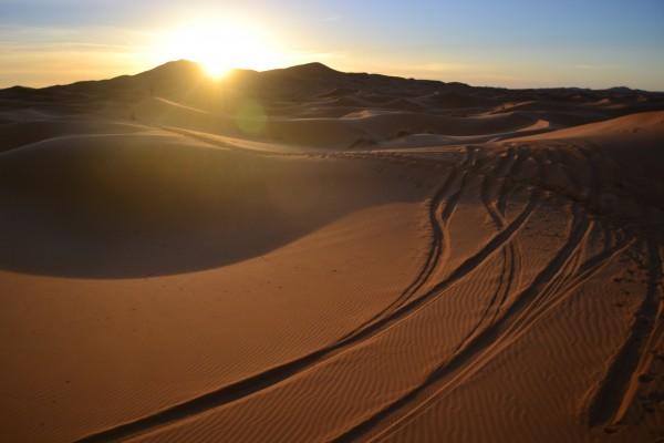 Amanecer en el Sáhara