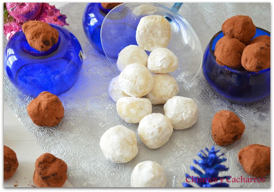 Truffas de chocolate y Truffas de limón Truffas de chocolate y Truffas de limón