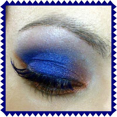 Maquillaje Navidad: azul y bronce Maquillaje Navidad: azul y bronce