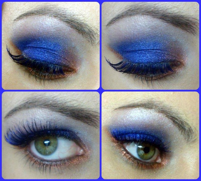 Maquillaje Navidad: azul y bronce Maquillaje Navidad: azul y bronce
