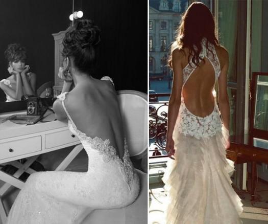 vestidos de novia con espalda descubierta