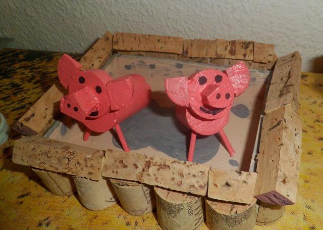 BELÉN INFANTIL ELABORADO CON TAPONES DE VINO BELÉN INFANTIL ELABORADO CON TAPONES DE VINO