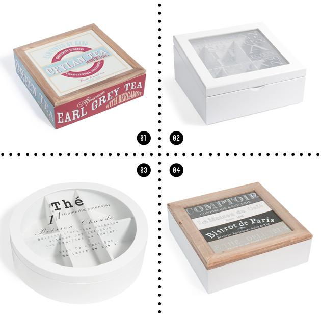 Cajas de tés caja té