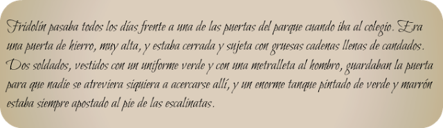 Reseña | El parque prohibido | Andrés Ibáñez. Reseña | El parque prohibido | Andrés Ibáñez.