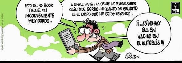 Viñeta de Mel Libros vs e-books: la batalla que ganó el lector (en 25 viñetas)