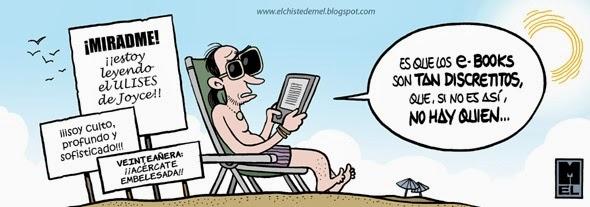 Viñeta de Mel Libros vs e-books: la batalla que ganó el lector (en 25 viñetas)