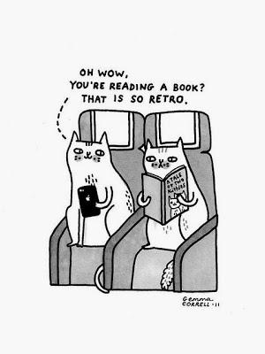 Viñeta de Gemma Correll Libros vs e-books: la batalla que ganó el lector (en 25 viñetas)