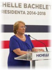 Michelle Bachelet incicará en marzo su segundo mandato presidencial.