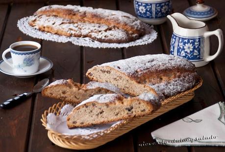 STOLLEN DE CASTAÑAS EN ALMIBAR STOLLEN DE CASTAÑAS EN ALMIBAR
