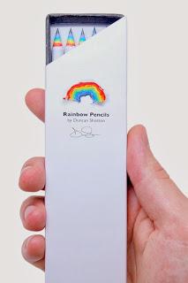 Rainbow pencils; los lápices arco iris creativos