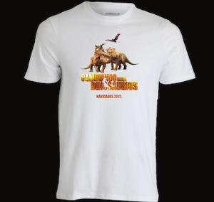 Consigue una camiseta para tus hijos de ‘CAMINANDO ENTRE DINOSAURIOS’ caminando entre disnosaurios