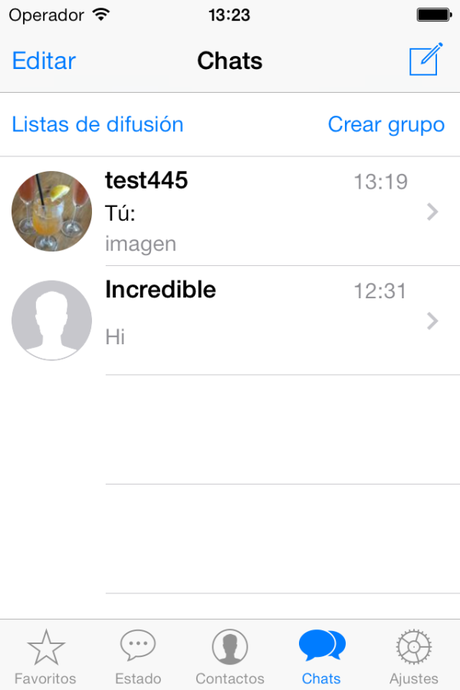 WhatsApp Messenger para iOS se actualiza a la v2.11.5 ahora con interfaz de iOS 7 iphone portrait CHAT LIST 01 600x900 WhatsApp Messenger para iOS se actualiza a la v2.11.5 ahora con interfaz de iOS 7