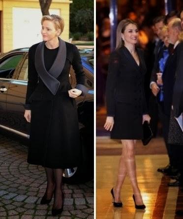 Letizia y Charlene de Mónaco, dos princesas con esmoquin Letizia y Charlene de Mónaco, dos princesas con esmoquin