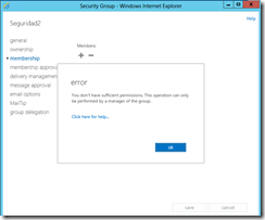 Grupos en Exchange 2013 – No tiene permisos suficientes para realizar esta operacion Grupos en Exchange 2013 – No tiene permisos suficientes para realizar esta operacion