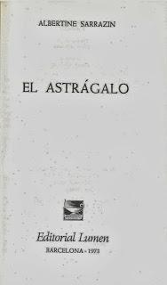El astrágalo, de Albertine Sarrazin
