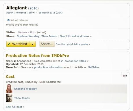 Leal  (Allegiant) ya tiene página oficial en IMDb