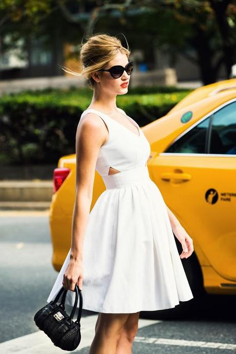 Editorial of inspirations Look vestido blanco