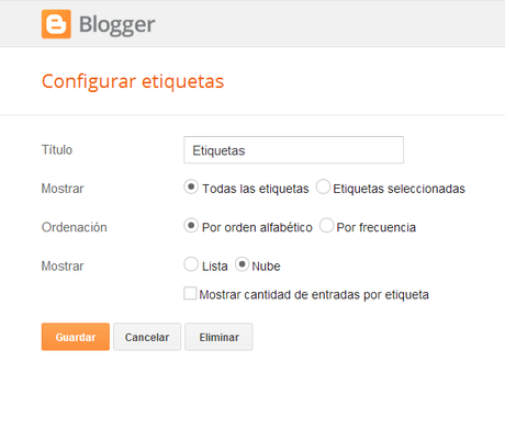 Cambiar en Blogger el estilo de la nube de etiquetas Cambiar en Blogger el estilo de la nube de etiquetas
